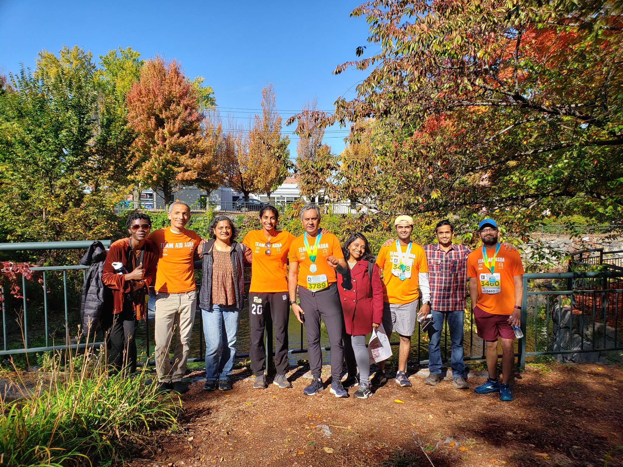 Team with medals at Cambridgeside