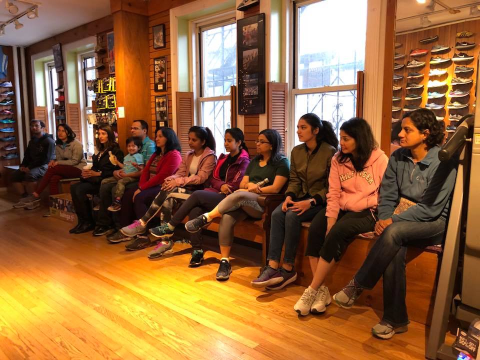 Expert fitting runner with New Balance shoes