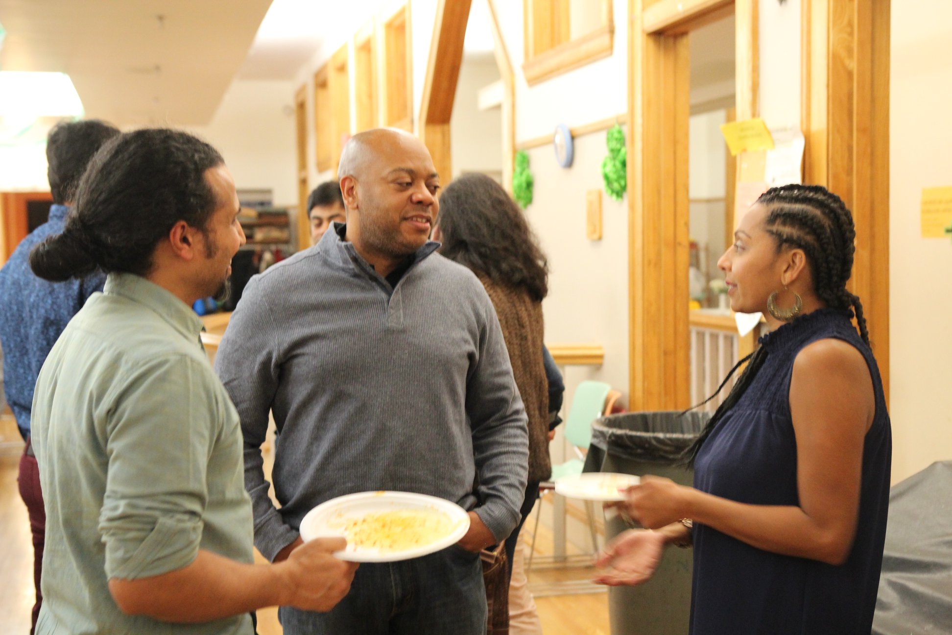 Team in orange shirts at KinderCare